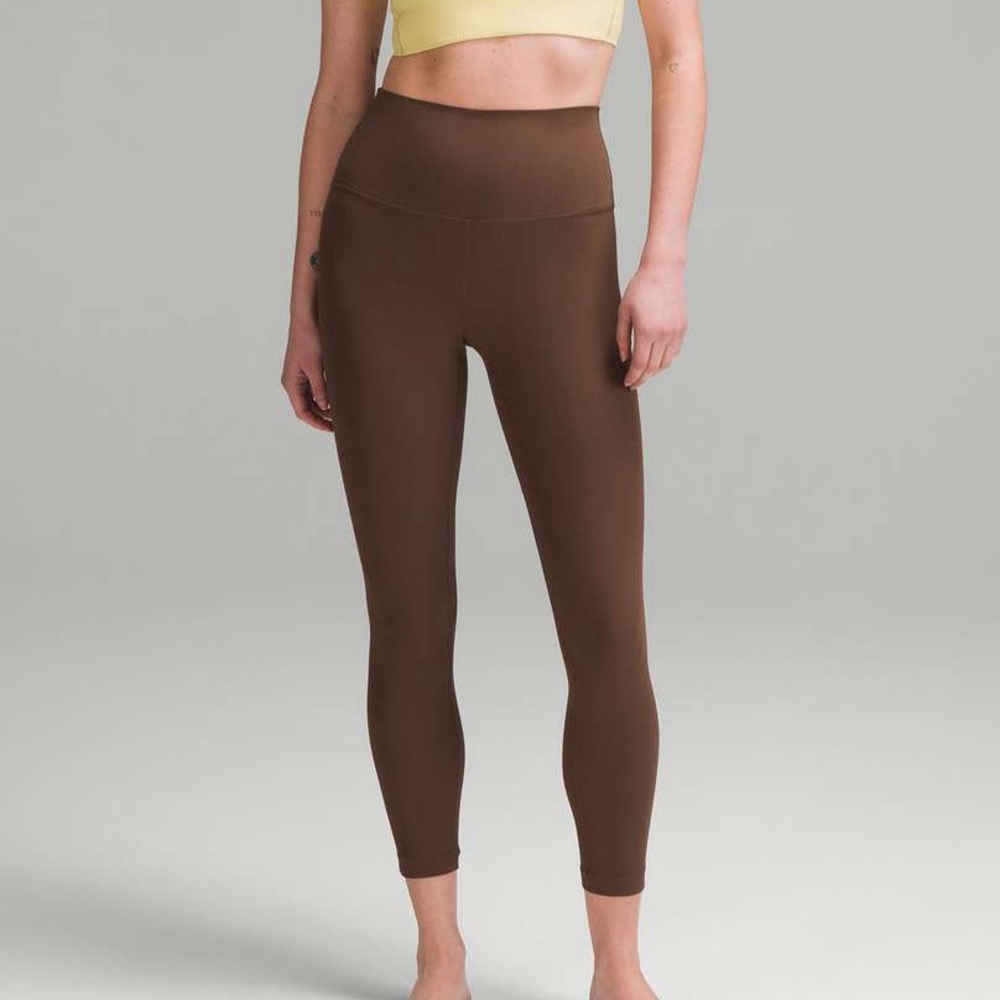 Lululemon Align Ribbed High-Rise Pant 25" (Java)